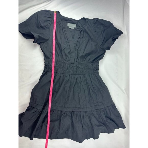 Anthropologie Cotton The Somerset Mini Dress in Black size Small Petite Preppy - Picture 9 of 9